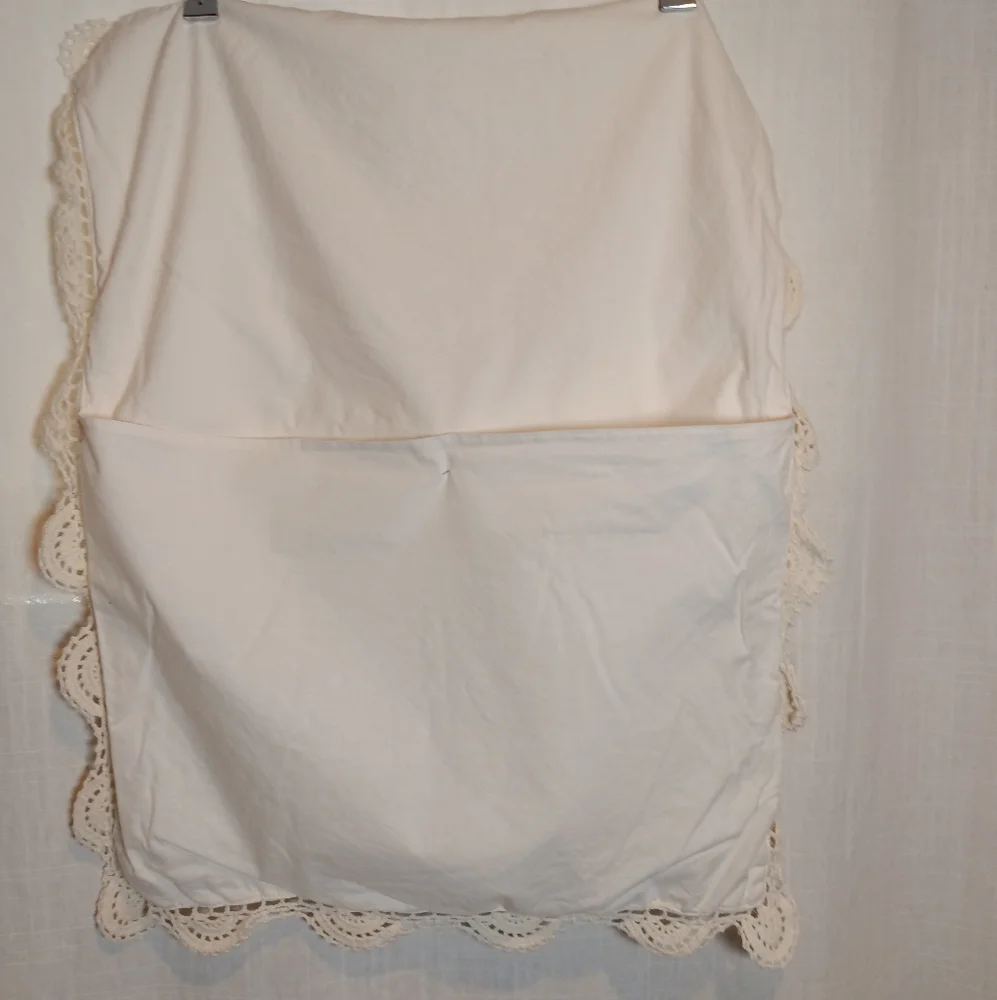 Crochet Rosette Cotton Standard Pillow Sham Keeco